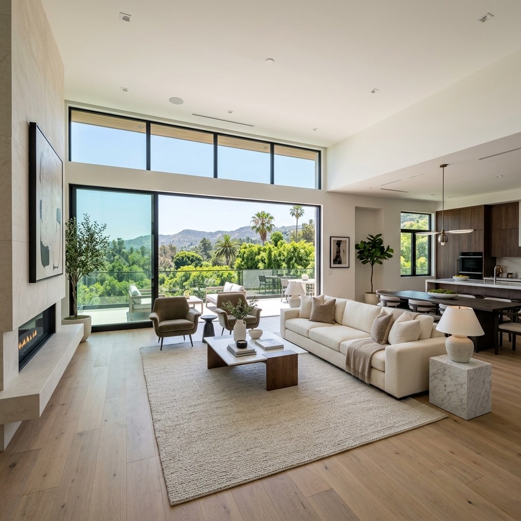 A light-filled Southern California living room